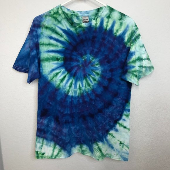 🍭KIDS Tie-Dye T-Shirt | Blue/Green | X-Large - Picture 3 of 6